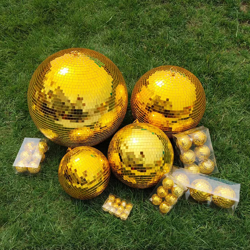 disco反光球装饰反射镜面玻璃球圣诞球酒吧聚会舞台旋转室内吊球