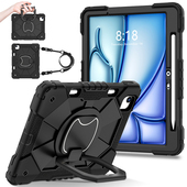 7全包边软壳防Pro摔硅胶A2902旋转横竖手环支架挂绳4 13英寸保护套带笔槽平板Air6 Air11 适用2025苹果ipad