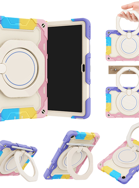 适用联想Tab M10plus Gen3保护套防摔3代平板电脑小新Pad10.6英寸全包边软壳硅胶TB128FU/125FU/XU旋转支架