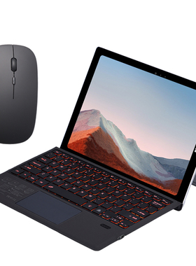 适用于微软surface pro7/+蓝牙键盘触摸板一体式鼠标平板电脑pro3/4/5/6套装12.3英寸二合一拨动款壳
