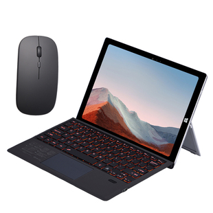 适用于微软surface pro7/+蓝牙键盘触摸板一体式鼠标平板电脑pro3/4/5/6套装12.3英寸二合一拨动款壳