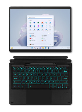 适用微软Surface Pro8/9/10磁吸蓝牙键盘触摸板鼠标12.3英寸Pro3/4/5/6二合一平板笔记本Pro11电脑Pro X套装7