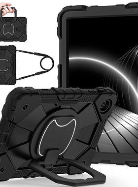 适用2025T-Mobile REVVL Tab2保护套防摔硬壳防弯平板电脑10.1英寸全包边软壳硅胶360旋转横竖支架手环挂肩绳
