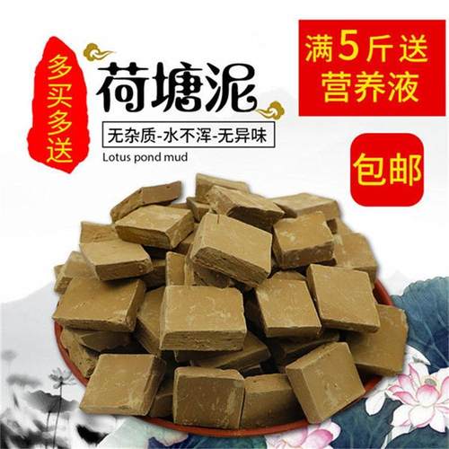 天然睡莲水生花卉营养土荷塘泥