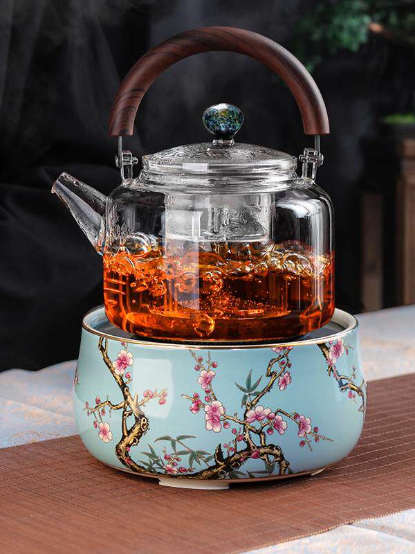 莺歌烧电陶炉煮茶壶家用煮茶炉小型迷你围炉煮茶器烧水壶专用茶具