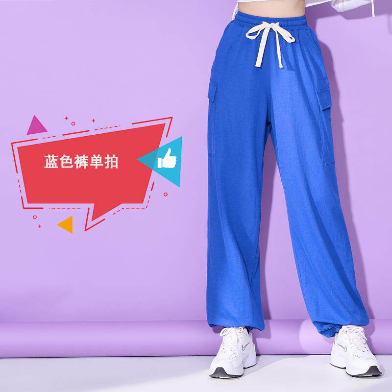 特价杨丽萍广场舞服装两侧抽绳上衣红色纯棉运动装曳步舞衣服春秋