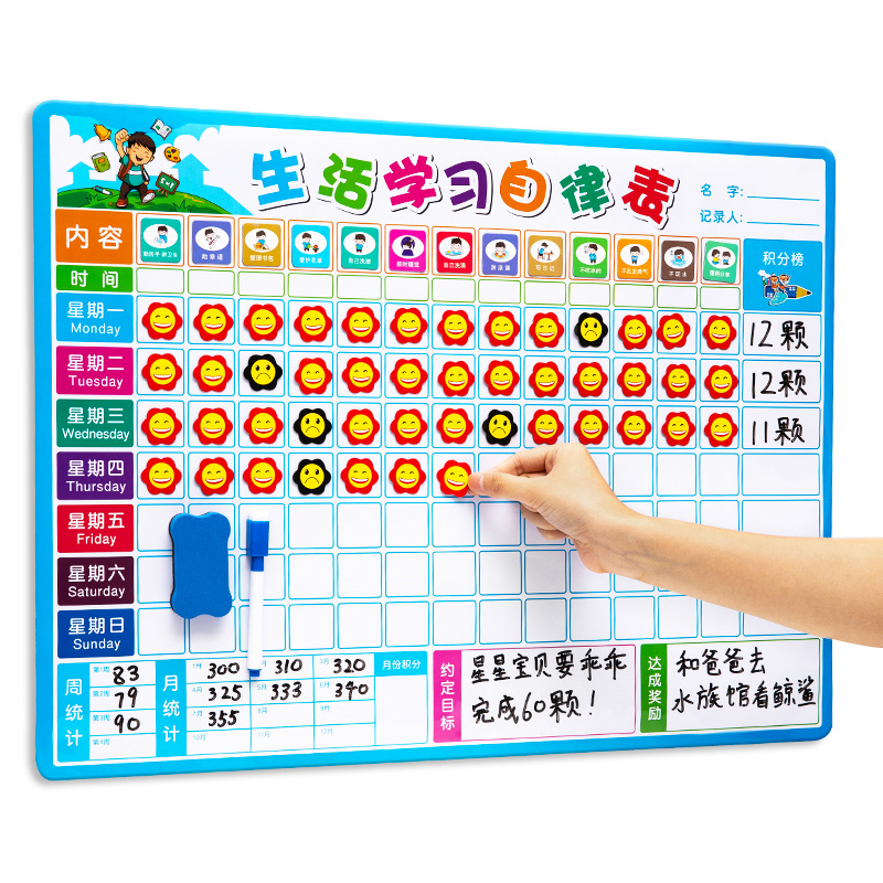 儿童作息时间表自律表 价格 怎么样 图片