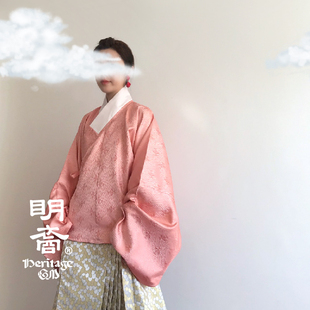 交领窄袖 琵琶袖 短衫 织锦缎 促销 春秋款 明制汉服 现货