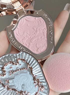 花知晓腮红小样独角兽01雪霜珍珠膨胀色草莓洛可可月光人鱼哑光