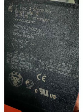 议价多德DOLD安全继电器，全新原装BA7924.21/002/