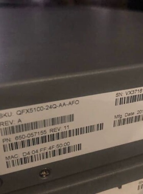 议价详詢 QFX5100-48S-AFO/ QFX51