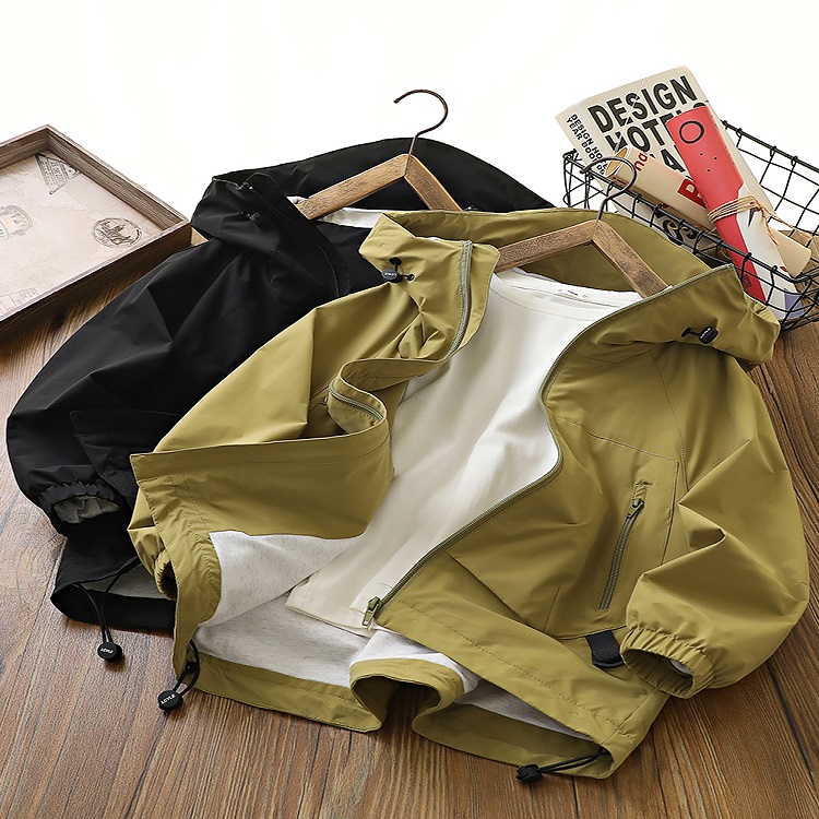 男童外套2024新款男孩衣服洋气中大童连帽冲锋衣春秋款儿童防风衣