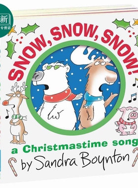 严重的雪 Sandra Boynton Snow Snow Snow 英文原版 儿童纸板书 早教认知 亲子绘本图画书 进口低幼童书0-5岁 又日新