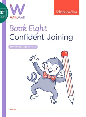英国S&S教辅 WriteWell 8: Confident Joining 书写训练 8: 自信拼写 7-8岁 英文原版 英语单词书写练习 又日新