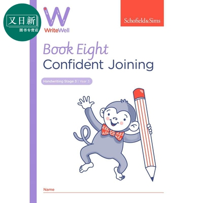 英国S&S教辅 WriteWell 8: Confident Joining 书写训练 8: 自信拼写 7-8岁 英文原版 英语单词书写练习 又日新
