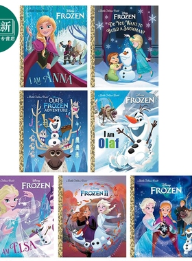 预售 Frozen Little Golden Book 英文原版小金书 冰雪奇缘系列7册 Disney迪士尼卡通动画 安娜I Am Anna 奥拉夫Olaf  又日新