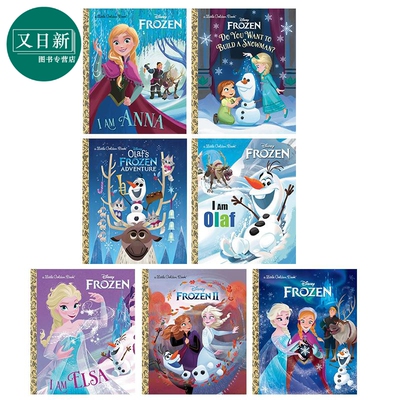 Frozen Little Golden Book 英文原版小金书 冰雪奇缘系列7册 Disney迪士尼卡通动画 安娜I Am Anna 奥拉夫Olaf  又日新
