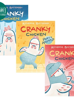 Katherine Battersby 古怪鸡桥梁漫画3册套装 Cranky Chicken 图像小说 儿童绘本 插画图画书 英文原版 进口图书 又日新