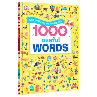 DK常用英语1000词 英文原版 1000 Useful Words 词汇量积累 阅读写作技能提升 全彩插图趣味绘本词典 精装 4-8岁【又日新童书