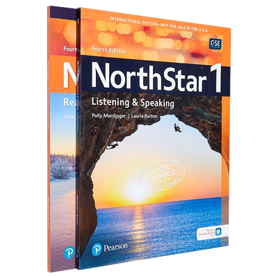 托福雅思 North Star 培生北极星听说读写第1级套装共2册含APP资源及音频Fourth Edition【不含MyEnglishLab】