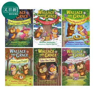 华莱士和格蕾丝 6册 英文原版 Wallace and Grace 图画章节书全彩插图 儿童章节故事侦探推理 独立阅读 进口读物 又日新