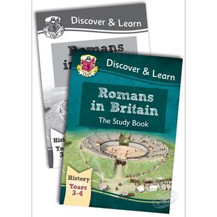 英国CGP小学历史探索与学习系列 罗马人在英国2册含练习 Romans in Britain