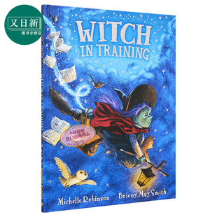 英文原版 May Training Briony 进口图书 Witch 插图童书 Smith 7岁 亲子故事儿童绘本 女巫训练营