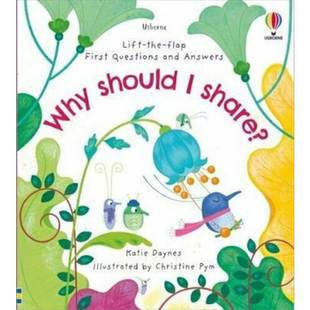 First Questions and Answers Why should I share 学会分享 尤斯伯恩低幼启蒙翻翻学 为什么要分享 儿童纸板书英文原版