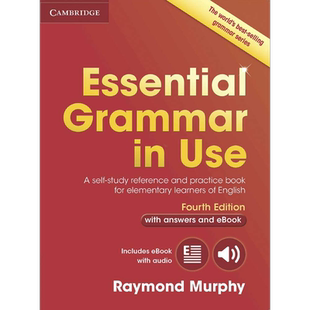Essential Grammar in Use Fourth edition Book 剑桥英语语法初级第四版 小学语法自学工具书 含答案配电子书账号
