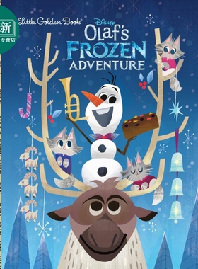 Olaf's Frozen Adventure Little Golden Book (Frozen) 小金书：奥拉夫的冰雪冒险 英文原版 儿童绘本 迪士尼系列  又日新