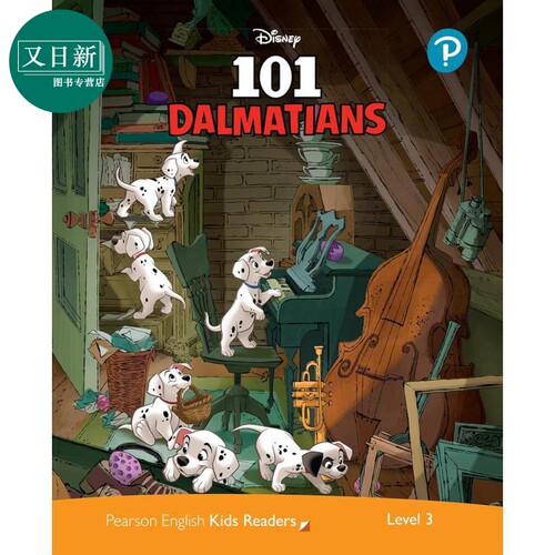 英文原版 级别3 迪士尼儿童读物 101条斑点狗Level 3 Disney Kids Readers 101 Dalmatians Pearson English 又日新
