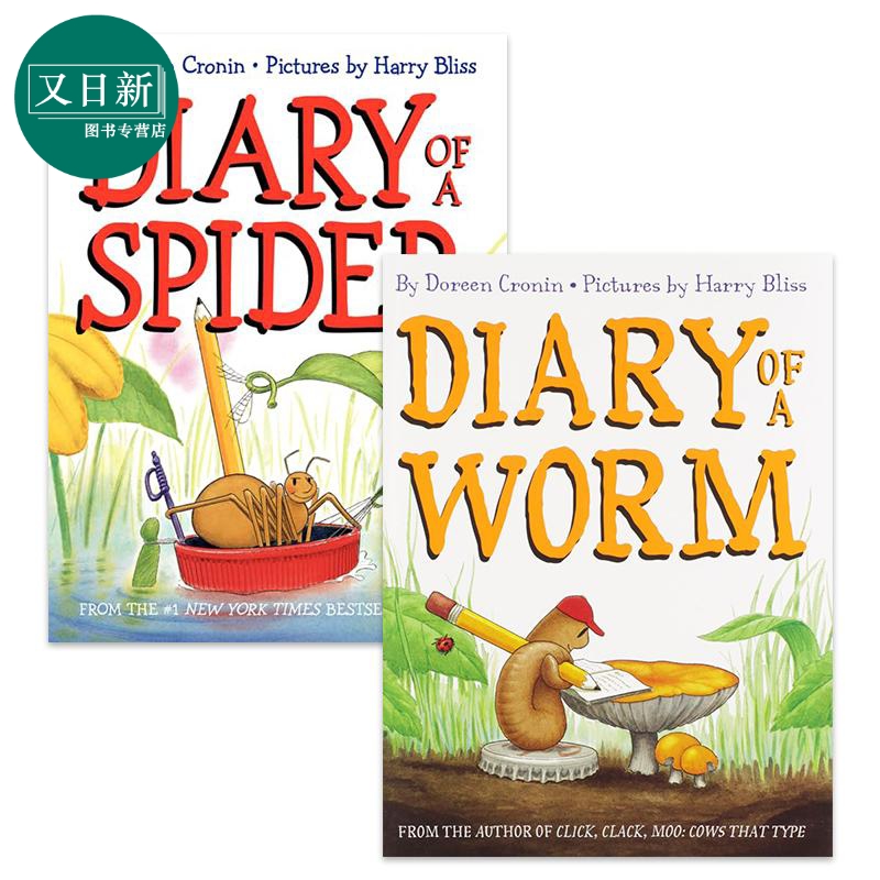 英文原版小动物日记图画书