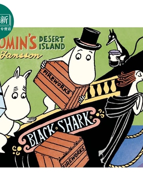 Moomin s Desert Island comic strips 桥梁漫画书 姆明的荒岛 英文原版小初文学 进口漫画图画故事书 图像小说 又日新