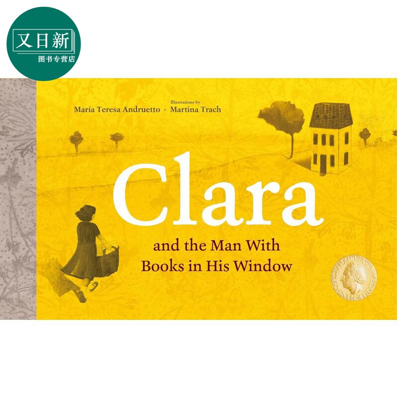克拉拉与窗边藏书人 Clara and the Man With Books in his Window 英文原版 儿童绘本 图画故事书 进口童书 精装 又日新