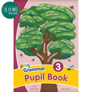 Letters 手写体字母 Jolly 英语版 快乐语法3 Precursive 英文原版 英式 Book Pupil 又日新 进口 Grammar 学生用书