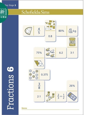 Fractions Decimals & Percentages 6 英国Schofield小学教辅 分数小数和百分比 6年级 英文原版幼小数学学习教辅 又日新