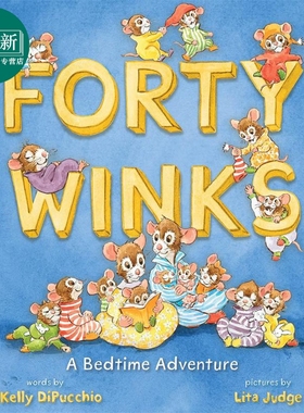 Forty Winks: A Bedtime Adventure 睡前冒险故事 英文原版 进口原版 4岁到8岁 精装儿童绘本 Kelly Dipucchio
