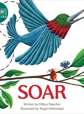 预售 启能成长：翱翔（克服恐惧）Hillary Daecher：SOAR 英文原版 儿童绘本 动物故事图画书 精装亲子绘本 进口图书 又日新