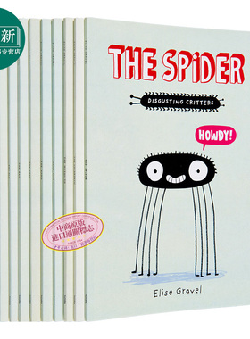 The Disgusting Critters 渣渣的昆虫系列 儿童绘本10册套装 Elise Gravel 小动物生物知识科普 英文原版 6-9岁