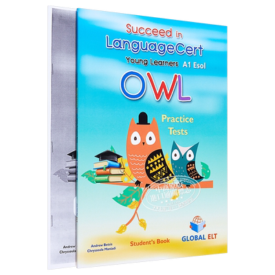 朗思IESOL少儿版 Succeed in LanguageCert OWL CEFR A1 Practice Tests Self-study 真题解析自学4套完整真题讲解带音频答案