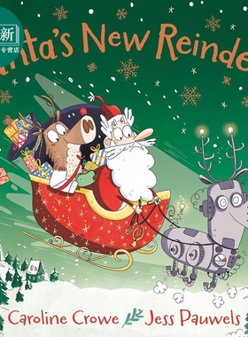 圣诞老人的新驯鹿 Santas New Reindeer 英文原版 圣诞节主题儿童绘本 图画故事书 亲子读物 进口童书 3-6岁 又日新