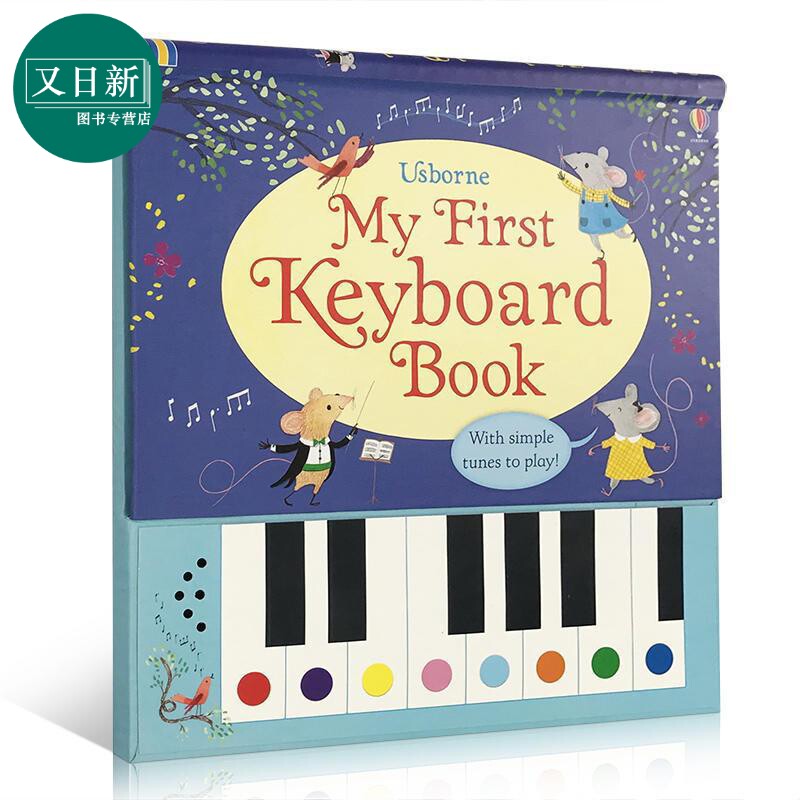 发声书 我的第一本琴键书 My First Keyboard Book 英文原版 进口童书 精装 儿童音乐启蒙玩具书 带键盘 附乐曲集 又日新
