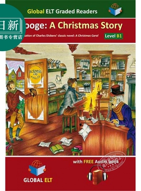 剑桥KET/PET考试辅助英文原版分级阅读附音频及习题答案 Scrooge:A Christmas Story Level B1 斯克鲁奇:圣诞故事 分级读物B1