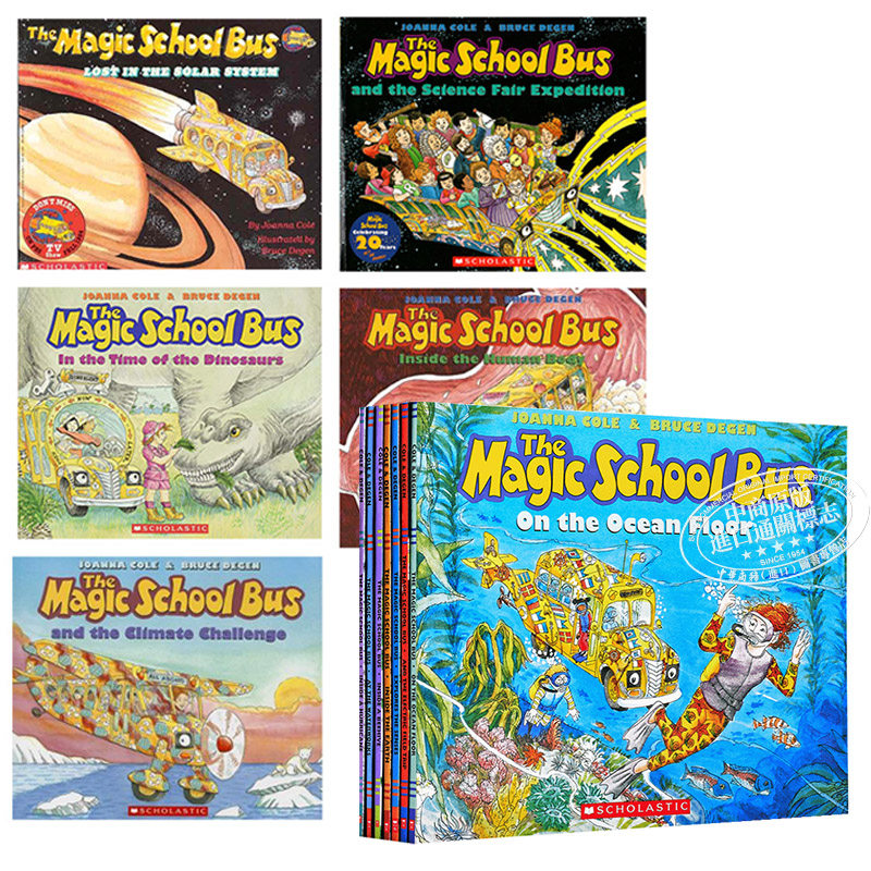 英文原版 the magic school bus儿童科普图画书 科普读物 全彩英文 大