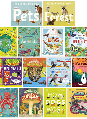 DK动物科普主题儿童绘本合集 Earth Oceans 地球 狗狗 蝴蝶 菌类 森林 昆虫 观鸟 蛋 海洋 知识百科 进口图书 英文原版又日新