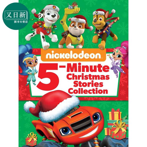 Nickelodeon 5-Minute Christmas Stories 尼克频道5分钟圣诞故事 英文原版 儿童绘本 卡通动画 3-7岁 又日新