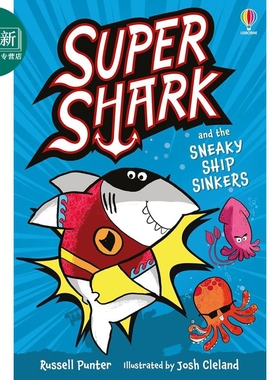 解谜故事 超级鲨鱼 Supershark and the Sneaky Ship Sinkers 英文原版 儿童推理探险绘本读物 漫画故事 进口童书 又日新