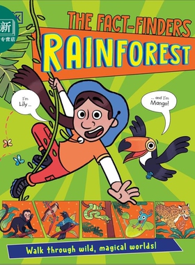 DK事实调查局 雨林 The Fact-Finders Rainforest 英文原版 儿童科普绘本图画书 神奇的热带雨林 进口童书 6岁+ 又日新