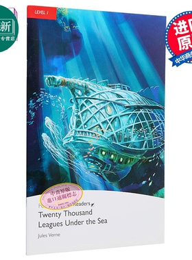 Pearson English readers海底两万里20,000 Leagues Under the Sea培生英语分级读物1级 小高-初中 蓝思值560L 又日新
