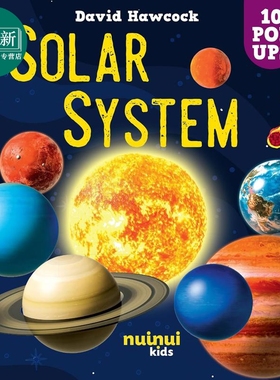 立体书 太阳系 10 Pop Ups Solar System 英文原版 儿童立体科普绘本 进口童书 精装 10个精美的立体弹出式页面 又日新
